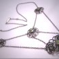 Antique Peridot Butterfly Festoon Necklace Vintage Victorian Edwardian Art Nouveau c.1900