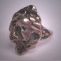 RARE Antique Art Nouveau Silver Ring Woman's Face 1890s