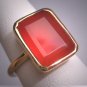 Vintage Carnelian Ring Georgian Style Etruscan Revival Gold Victorian