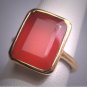 Vintage Carnelian Ring Georgian Style Etruscan Revival Gold Victorian