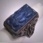 Antique Carved Lapis Ring Vintage Art Deco Chinese circa 1920