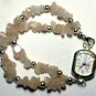 Rose Quartz Pink Ribbon Awareness watch