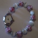 Pretty in Pink Beaded Watch