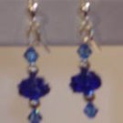 Cobalt Blue Lampworks earrings