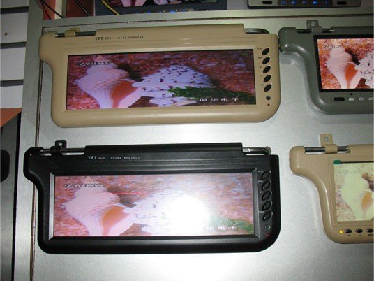 12.2" Inch TFT LCD SCREEN VISOR SUNVISOR MONITOR FOR DVD, GPS ECT, SINGLE