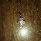 Crystal Rhinestone Cross Pendant Necklace