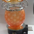 Orange Glass PLUG IN Nightlight TART WARMER
