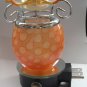 Orange Glass PLUG IN Nightlight TART WARMER
