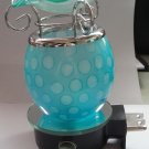Blue Glass PLUG IN Nightlight TART WARMER