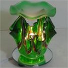 Green Artsy Glass ELECTRIC OIL WARMER