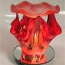 Red Artsy Glass ELECTRIC OIL WARMER