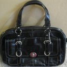 Coach Chelsea Patent Leather Satchel Handbag Black 14030
