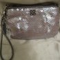 BRAND NEW Coach Audrey Sequin Small Wristlet - Grey 45395 NEW