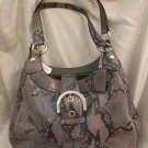 BRAND NEW COACH SOHO EMBOSSED EXOTIC HOBO PYTHON HANDBAG TOTE PURSE