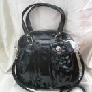 BRAND NEW COACH POPPY PATENT WITH FLOWER HIGHLIGHT HANDBAG PURSE - Style 16491