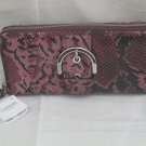 BRAND NEW COACH SOHO EMBOSSED EXOTIC BUCKLE ZIP WALLET - Style 46487