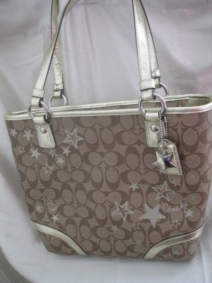 BRAND NEW COACH HERITAGE STAR PRINT TOTE - Style #18853