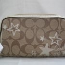BRAND NEW COACH HERITAGE STAR PRINT COSMETIC CASE - Style #46858