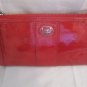 Coach Brand New Patent Leather Zippy Wallet Wristlet 47102 Paprika