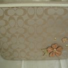 COACH BRAND NEW Signature Tech Flower Floral Applique Case for Ipad Kindle Nook eReader