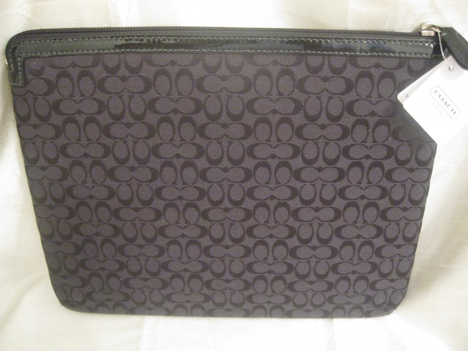 Coach SIGNATURE BLACK TABLET IPAD SLEEVE 61035 CASE Kindle Computer Leather