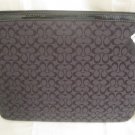 Coach SIGNATURE BLACK TABLET IPAD SLEEVE 61035 CASE Kindle Computer Leather