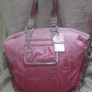 Coach poppy storypatch collectible xl spotlight bag handbag pink 15312