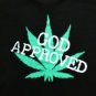 God Smokes Pot "GOD APPROVED" 100% Organic T-Shirt!!