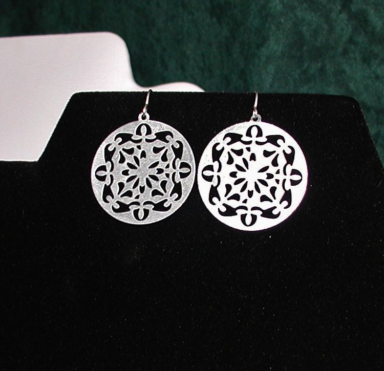 Antique Silver Filigree Earrings