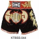 Muay Thai Boxing shorts  (Satin)  KTBSS-044  RED BAT!!!