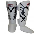 Twins Fancy Shin guards100% genuine leather FSG-9 (TATTOO)