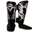 Twins Fancy Shin guards100% genuine leather FSG-9 (TATTOO)