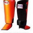Twins Fancy Shin guards100% genuine leather FSG-4 (COLOR SLIDE) MADE TO ORDER