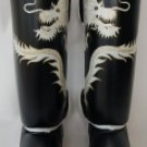 Raja Fancy Shin guards100% genuine leather  (Dragon) RFSP4-1-12