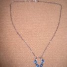 Blue Pendant with silver chain