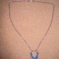 Blue Pendant with silver chain