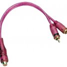 GSI GXS12 - 12 ft RCA 2 Channel Aluminum Shield Audio Cable, Gold Plated RCA Connector