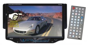 Pyle PLD7MU - 7'' Single DIN TFT Touch Screen DVD/MP3/MP4/CD-R/USB/SD/AM/FM/RDS Receiver