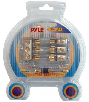 Pyle PLDFU3 - Waterproof Triple 40 Amp Fuse Holder