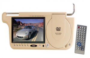 Pyle PLDVSL7T - 7'' TFT Left Side Sunvisor DVD (Tan)