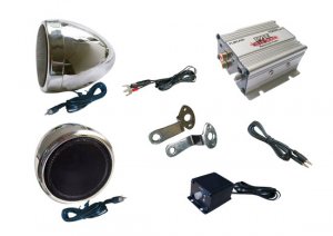 Pyle PLMCA20 - 100 Watts Motorcycle/ATV/Snowmobile Mount Amplifier with Dual handle-bar Mount Weathe