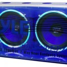 Pyle PLNBP212 - Dual 12'' 1200 Watt Full Plexi-Enclosure Bandpass System w/Neon Speaker Rings