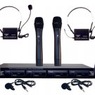 PYLE PDWM4300 - 4 Mic VHF Wireless Microphone System