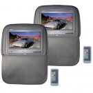 Pyle PL92PHRG - Pair of Adjustable Headrests w/ Built-In 9.2