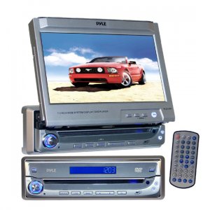 Pyle PLDVIN7 - In-Dash AM/FM DVD/CD/MP3 Player w/Motorized Pull Out 7'' TFT Monitor
