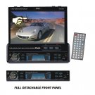 Pyle PLTS79BT - 7'' Single DIN In-Dash Motorized Touch Screen TFT/LCD Monitor w/ DVD/CD/MP3/MP4/USB/