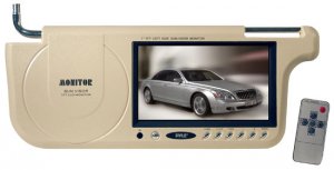 Pyle PLVSL7T - Pyle-View Series 7'' TFT Left Side Sunvisor Monitor (Tan)