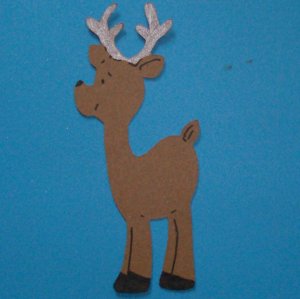 3" Reindeer Die Cut - 2pcs