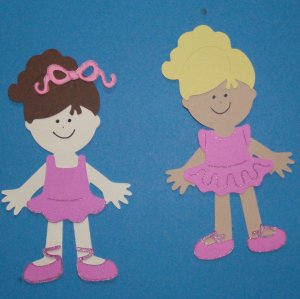 ONE 3" Customized Dancer Die Cut