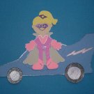 3" Customized Super Hero Girl and Car